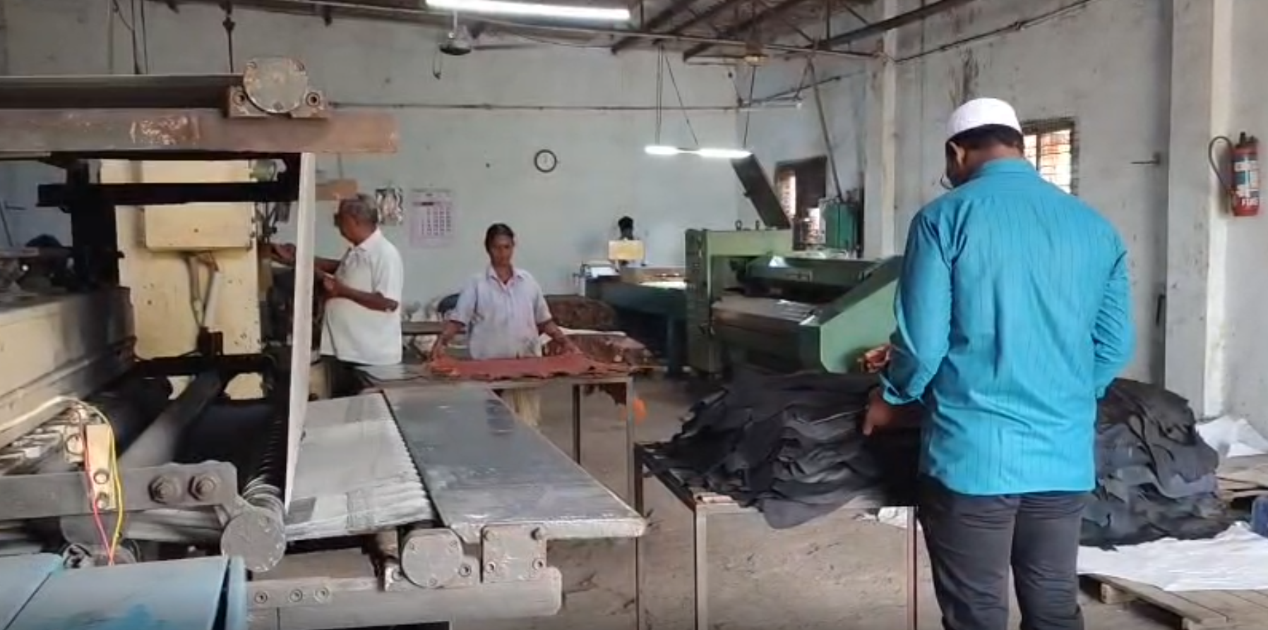 Leather toggling and drying
